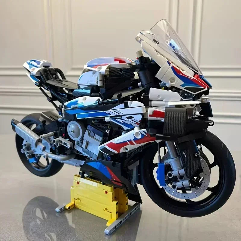 Model Simulation Building Block Motorcycle Assembly Expert Building Block Motorcycle Model Puzzle Building Block Toys Boy Gifts