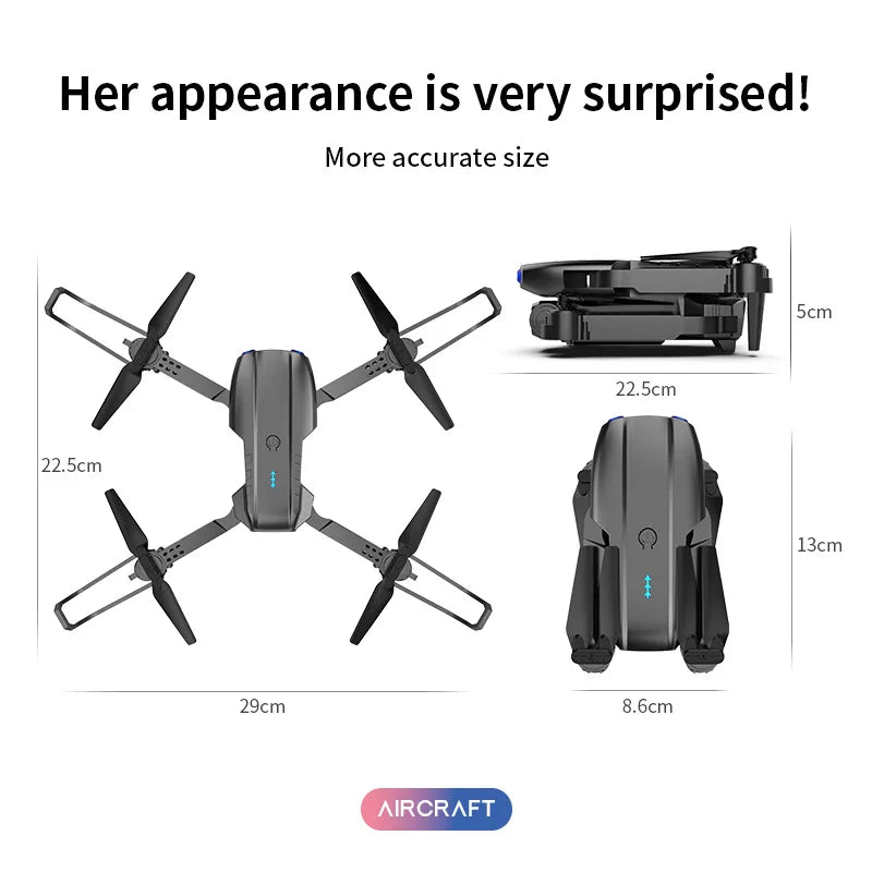 KBDFA K3 E99 Pro Drone Professional Quadcopter Obstacle Avoidance Drones RC Helicopters 4K Dual Camera Dron Remote Control Toys