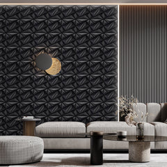 KUUJOJO 3D textured wall panel for indoor wall decoration, suitable for living room, hall, bedroom, hotel, office, send tape