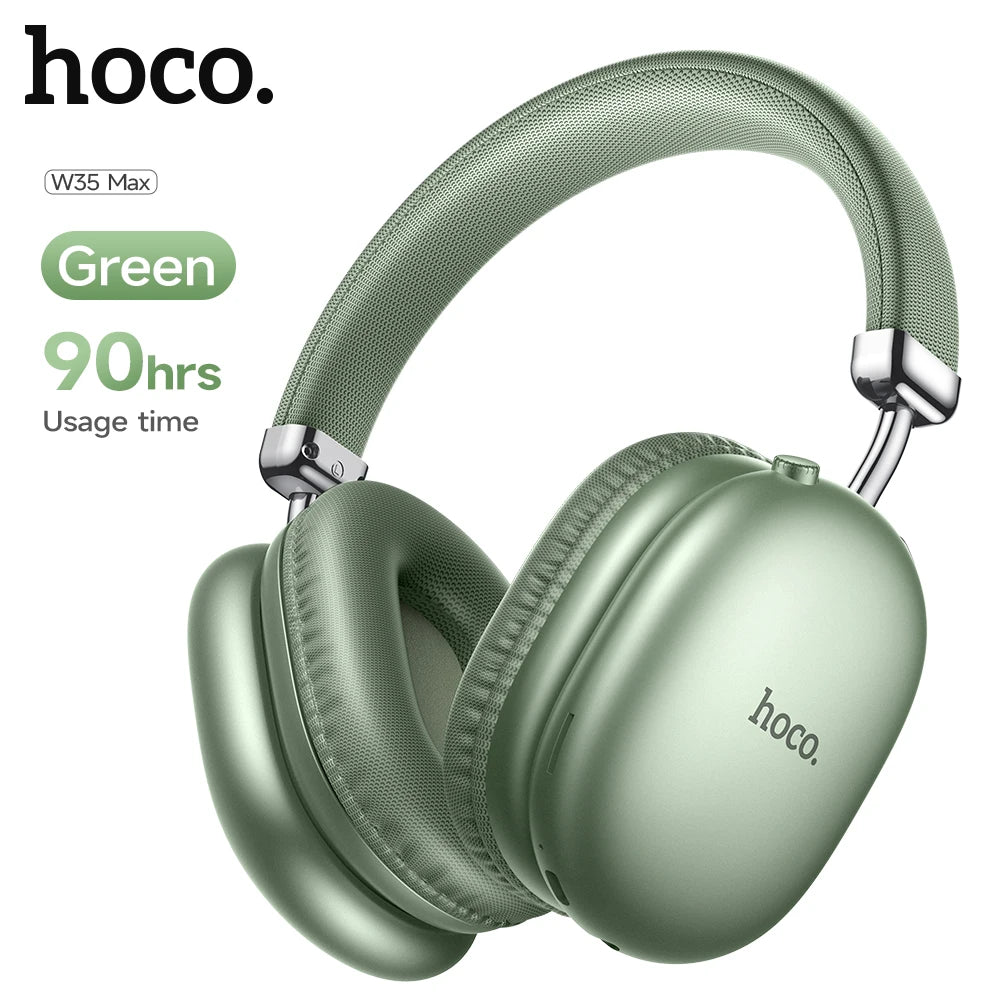 HOCO W35 Max Wireless HiFi Music Headphone 42mm Coil Speaker Candy Color Bluetooth 5.3 Sport Earphone Support AUX/TF Card Mode