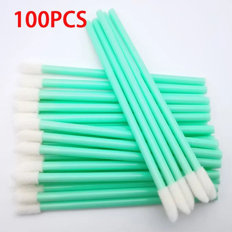 100PCS Disposable Lip Brush Makeup Brushes Eyelashes Extension Applicator Lipstick Wands Set Cosmetic Colourful Make Up Tools