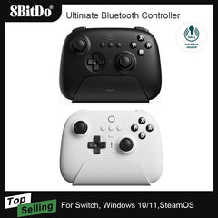 8Bitdo Ultimate Bluetooth Controller with Charging Dock Wireless Gamepad with Hall Effect Sensing Joystick for Switch Windows PC