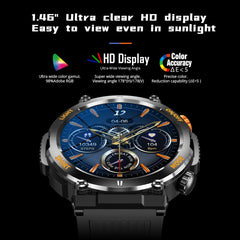 [2024] COLMI V68 1.46'' HD Display Smartwatch 100 Sports Modes Compass Flashlight Men Military Grade Toughness Smart Watch