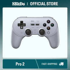 8BitDo New Pro 2 Bluetooth Gamepad with Hall Effect Joystick for  Nintendo Switch, PC, macOS, Android, Steam Deck & Raspberry Pi