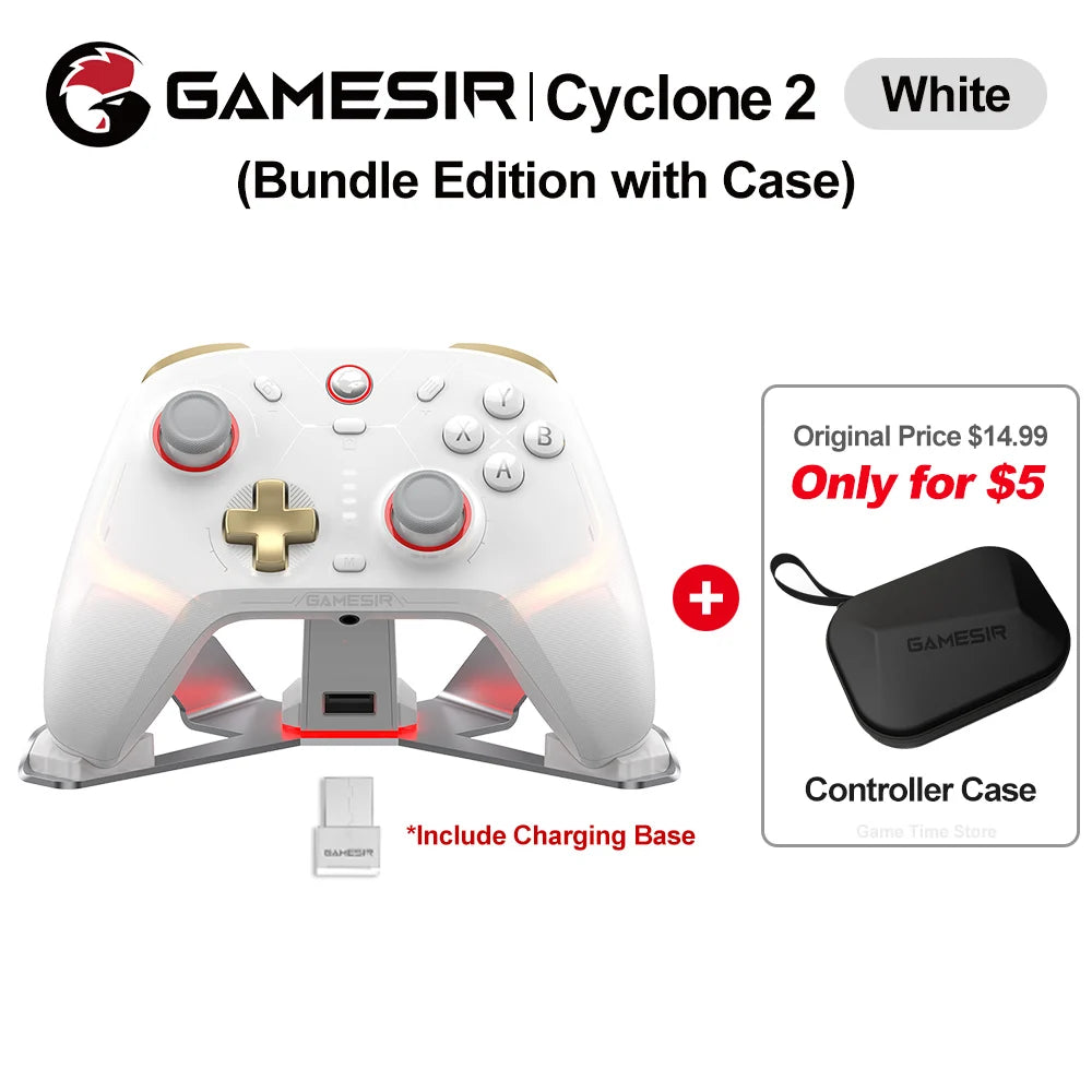 Gamesir Cyclone 2 Pro Nintendo Switch Wireless Gaming Controller RGB Gamepad for Switch PC Android Ios New MAG-RES TMR Joysticks