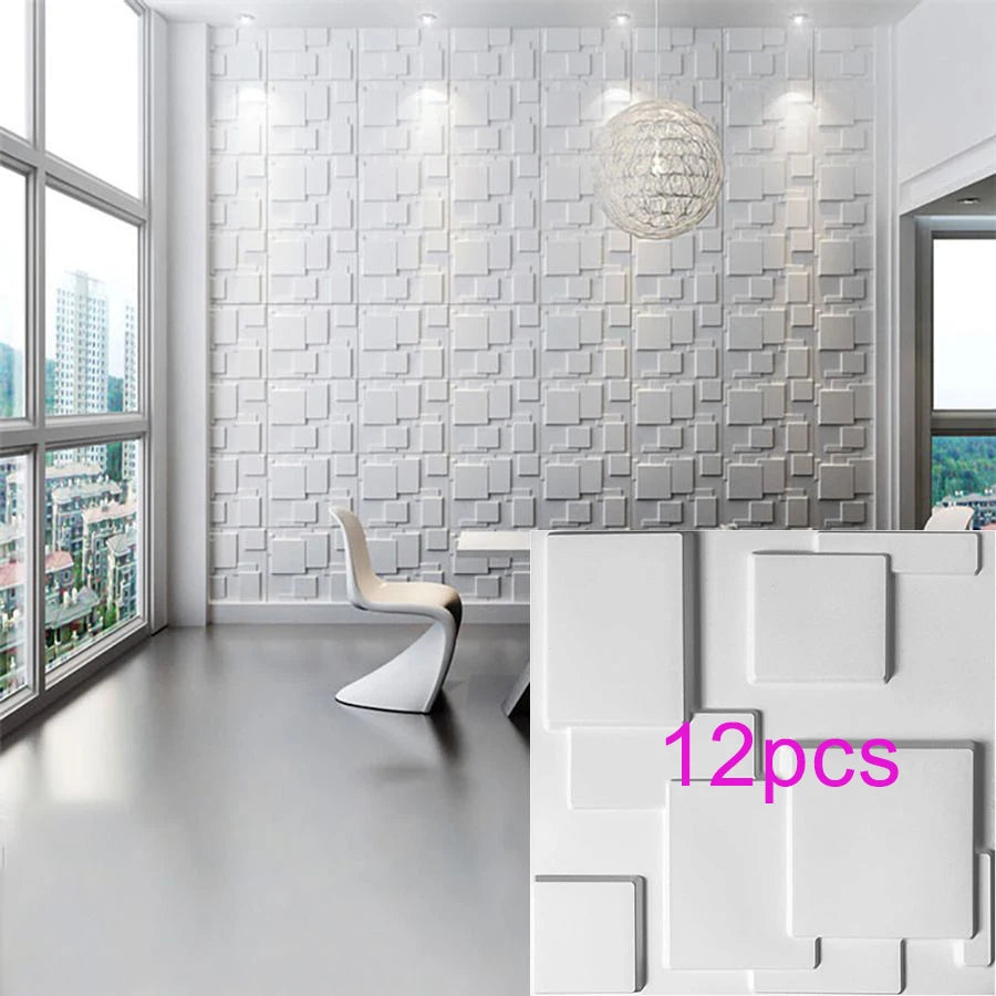 KUUJOJO 3D textured wall panel for indoor wall decoration, suitable for living room, hall, bedroom, hotel, office, send tape