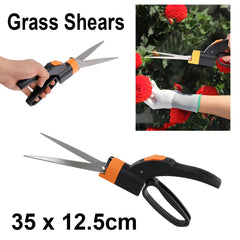 Grass Shears Multifunctional Gardening Mowers Scissors Sharp Tip Garden Shears Handheld Lawn Pruning Hedge Shears