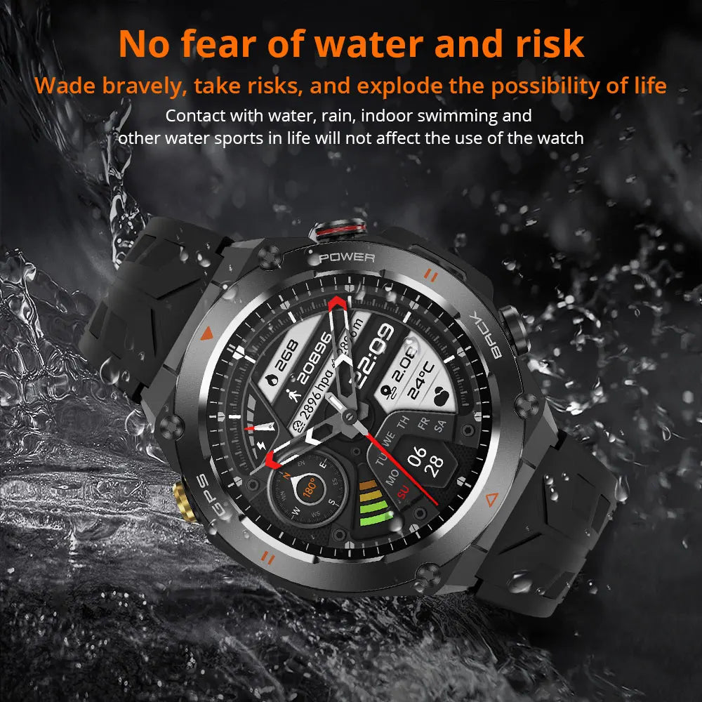 2024 COLMI V75 GPS Smart Watch 1.45" Ultra HD Display Built-in GPS & Compass Make/Receive Phone Calls Smartwatch 650mAh Battery