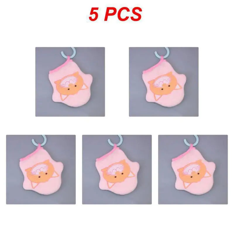 1~10PCS Baby Cartoon Body Scrubber Rubbing Towel Soft Bath Cotton Baby Bath Sponge Children's Bath Wipe Bath Ball Spot Bathroom