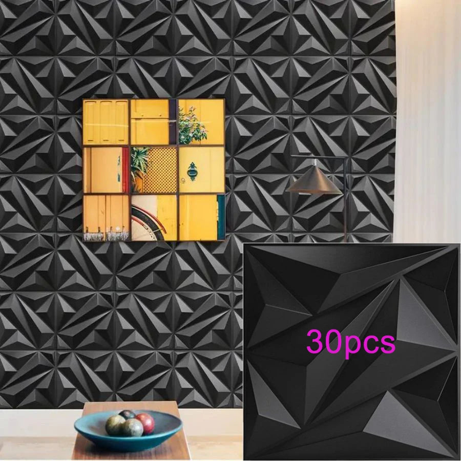 KUUJOJO 3D textured wall panel for indoor wall decoration, suitable for living room, hall, bedroom, hotel, office, send tape