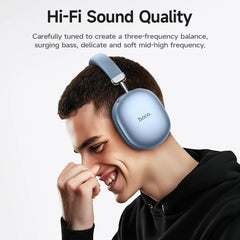 HOCO W35 Max Wireless HiFi Music Headphone 42mm Coil Speaker Candy Color Bluetooth 5.3 Sport Earphone Support AUX/TF Card Mode