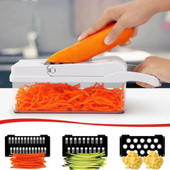 12 in 1 Multifunctional Vegetable Cutter Food Chopper Potato Slicer Carrot Grater Onion Shredder Salad Cutter Kitchen Gadgets