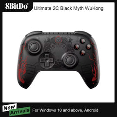 8BitDo Ultimate 2C Wireless Game Controller Wired Gamepad Black Myth WuKong with Hall Effect Joystick for Windows 10/11 Android