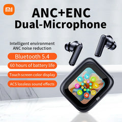 XIAOMI New Full In Touch Screen Headphone ANC E18 Pro Bluetooth5.4 Noise Cancelling Earphone Wireless InEar ENC Earbuds With Mic