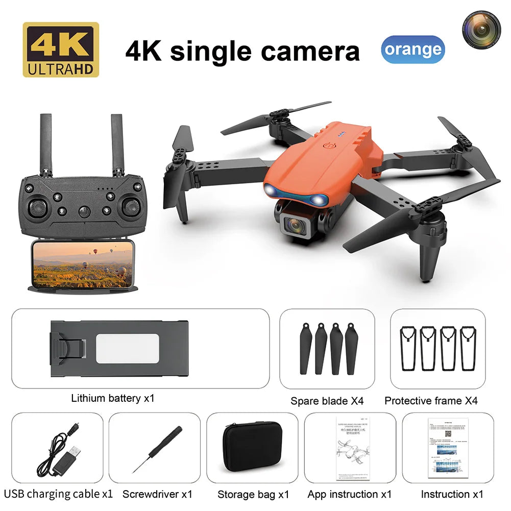 KBDFA K3 E99 Pro Drone Professional Quadcopter Obstacle Avoidance Drones RC Helicopters 4K Dual Camera Dron Remote Control Toys