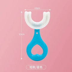 Baby Toothbrush Children 360 Degree U-shaped Child Soft Silicone Toothbrush Health Care Kids Teeth Oral Care Cleaning