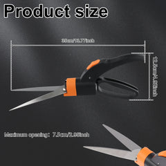 Grass Shears Multifunctional Gardening Mowers Scissors Sharp Tip Garden Shears Handheld Lawn Pruning Hedge Shears