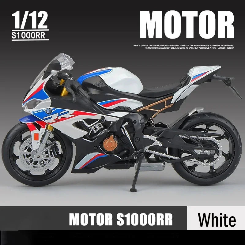 1:12 BMW S1000RR 2021 Die Cast Motorcycle Model Toy Vehicle Collection Autobike Shork-Absorber Off Road Autocycle Toys Car