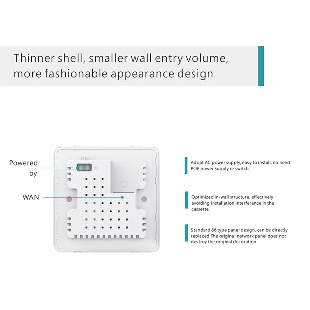 PIX-LINK CAP08 AP 300M Access Point 2.4G High Power Indoor Router Omnidirectional Coverage Wifi Base Station Internal Antenna