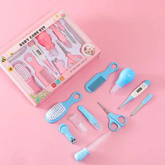 10PCS/Set Baby Health Care Kit Kids Nail Hair Health Care Thermometer Grooming Brush Clipper Teether Toothbrush Baby Essentials