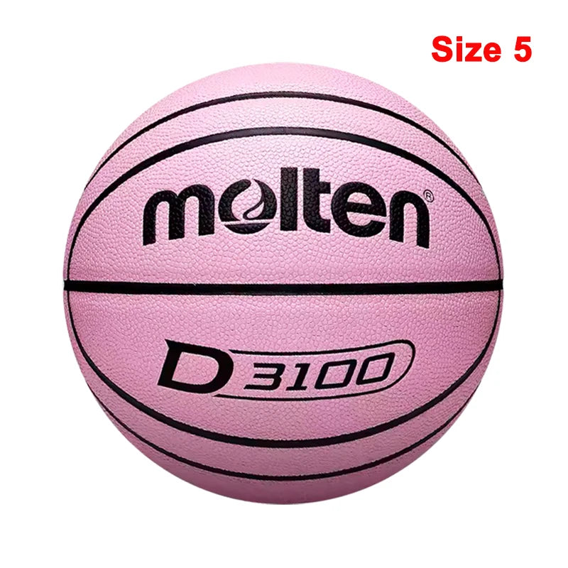 Molten Basketball Balls Official Size 7/6/5 Soft Wear-resistant PU Material Outdoor Basketball Training Game Colorful baloncesto