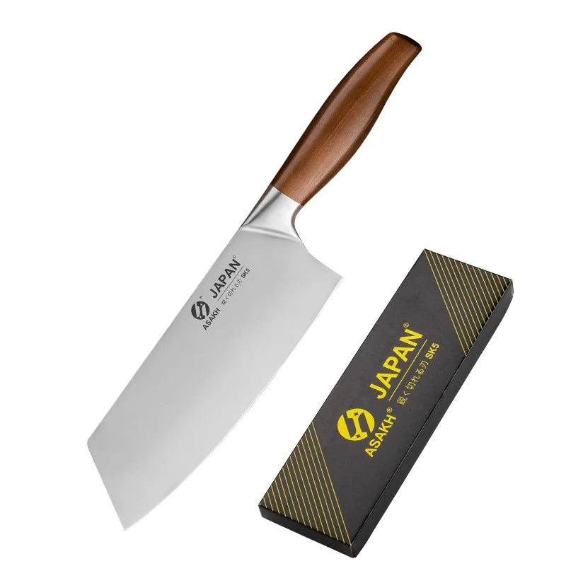 Kitchen Knives Set Stainless Steel Meat Chopping Cleaver Fish Vegetables Slicing Butcher Knife Japanese Chef Knife with Gift Box