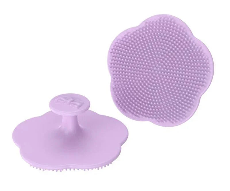 Baby Hair Brush Cute Infant Fetal Head Fat Cleaning Silicone Brush Newborn Soft Hair Comb Head Massager for Baby Care Accessorie