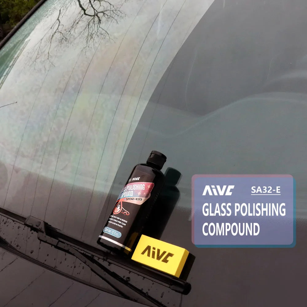 Glass Polishing Compound Car Windshield Oil Film Remover Deep Cleaner Paste Film Removal Cream Clear Window Auto Detailing