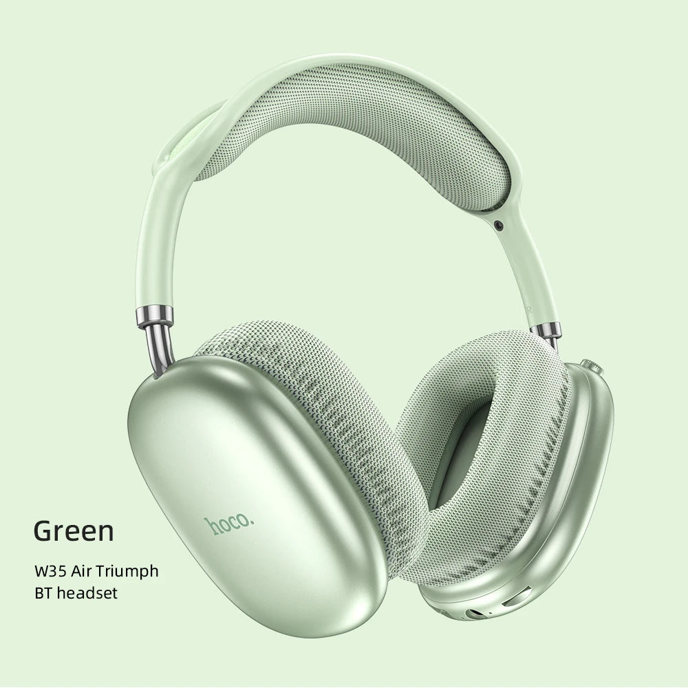 HOCO W35 Air Upgrade Wireless Bluetooth 5.3 Music Headphone Mic HiFi Audio Headset Stereo Sound Sport Earphones 40MM Driver 45H