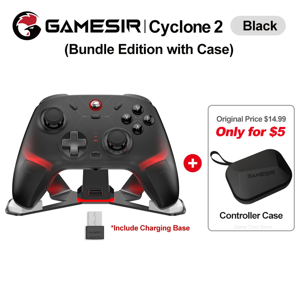 Gamesir Cyclone 2 Pro Nintendo Switch Wireless Gaming Controller RGB Gamepad for Switch PC Android Ios New MAG-RES TMR Joysticks