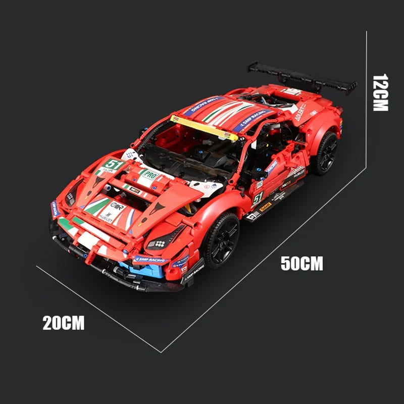 Technical Famous 488 City Road Racing Car Building Blocks 42125 Bricks Super Sports Vehicle Model Boys Assembly Toys Kid Gifts