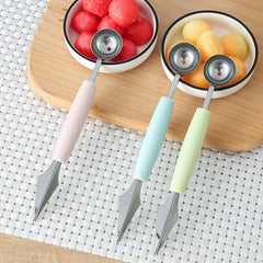 Multi Function Fruit Carving Knife Watermelon Baller Ice Cream Dig Ball Scoop Spoon Baller Kitchen DIY Cold Dishes Tools Gadgets