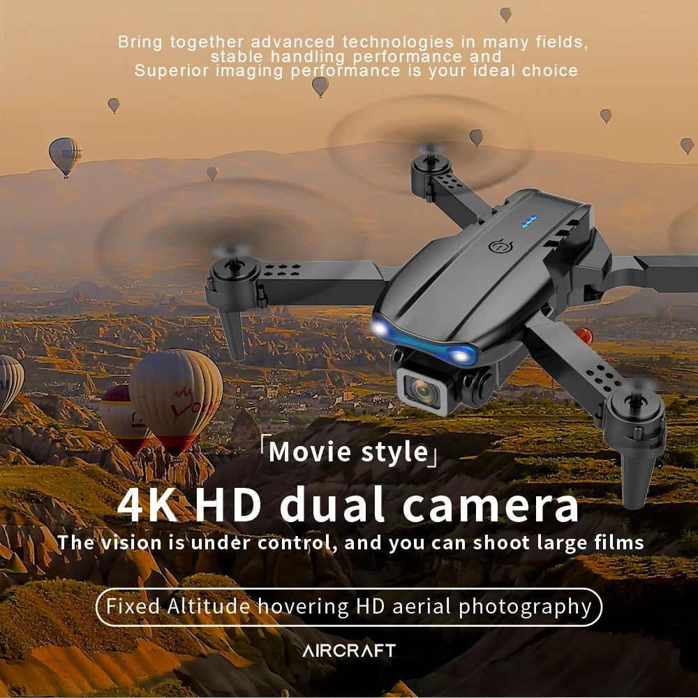 KBDFA K3 E99 Pro Drone Professional Quadcopter Obstacle Avoidance Drones RC Helicopters 4K Dual Camera Dron Remote Control Toys