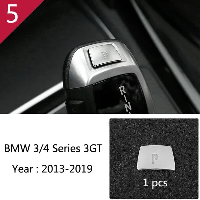 For BMW 3 4 Series F30 F31 F34 F36 Car Styling interior Buttons panel frame Decoration Cover Trim stainless steel Accessories