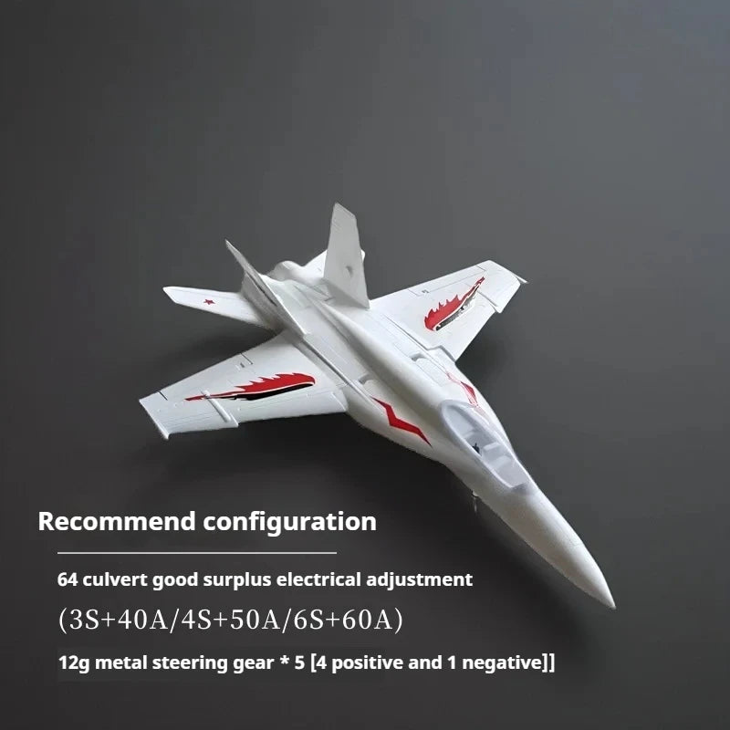 Assembly DIY Model Aircraft Fixed Wing F18 Super 64mm Culvert Epo Jet Adult Assembled Remote-controlled Combat Aircraft Rc Plane