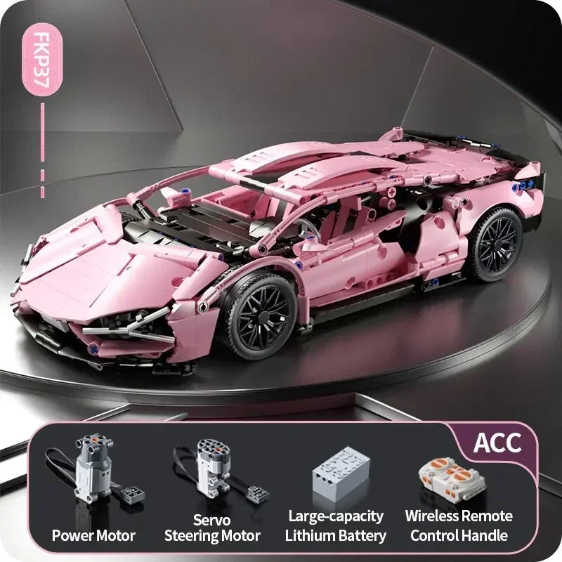 1:14 Technical 1280Pcs Racing Sport Car 42115 Model Building Blocks Mechanical Speed Vehicle Supercar Brick Toys Kid Adult Gifts