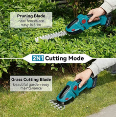 2 IN1 Electric Hedge Trimmer Pruning Saw Cordless Handheld Weeding Pruning Shear Shrub Mower Garden Tool For Makita 18V Battery